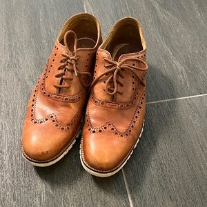Cole Haan Brown Leather Brogue Oxfords